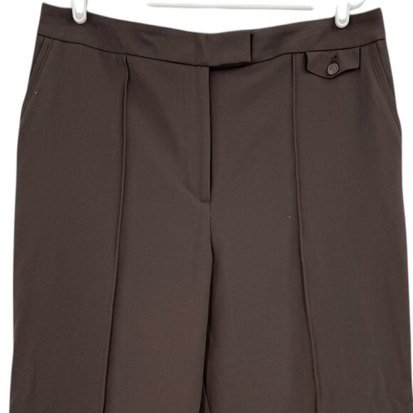 Liz Claiborne Women's Stretch High Rise Wide Leg Chocolate Trouser Size 18 NWT - Picture 3 of 12